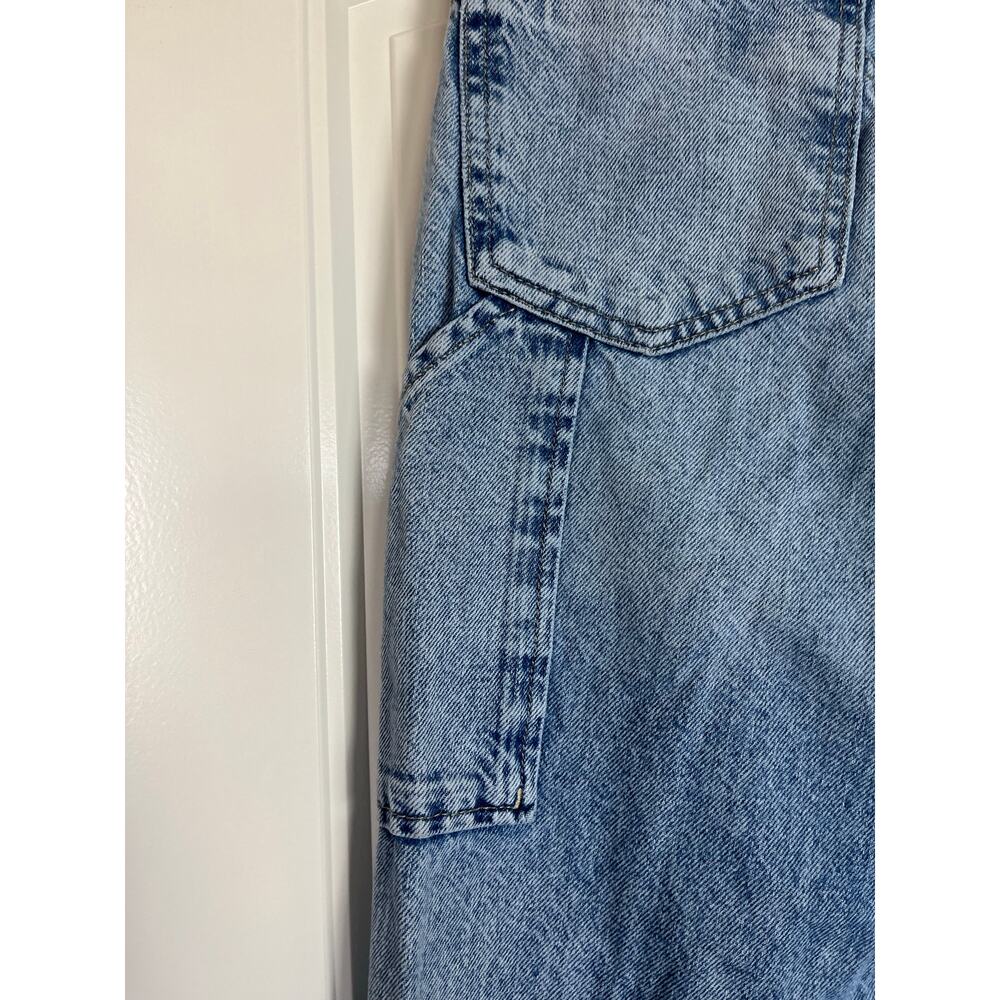 We The Free | Tinsley Baggy Mid Rise Straight Leg Denim Jeans Light Wash Size 28 - Picture 3 of 9